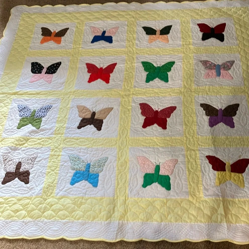 Colorful Butterfly Quilt